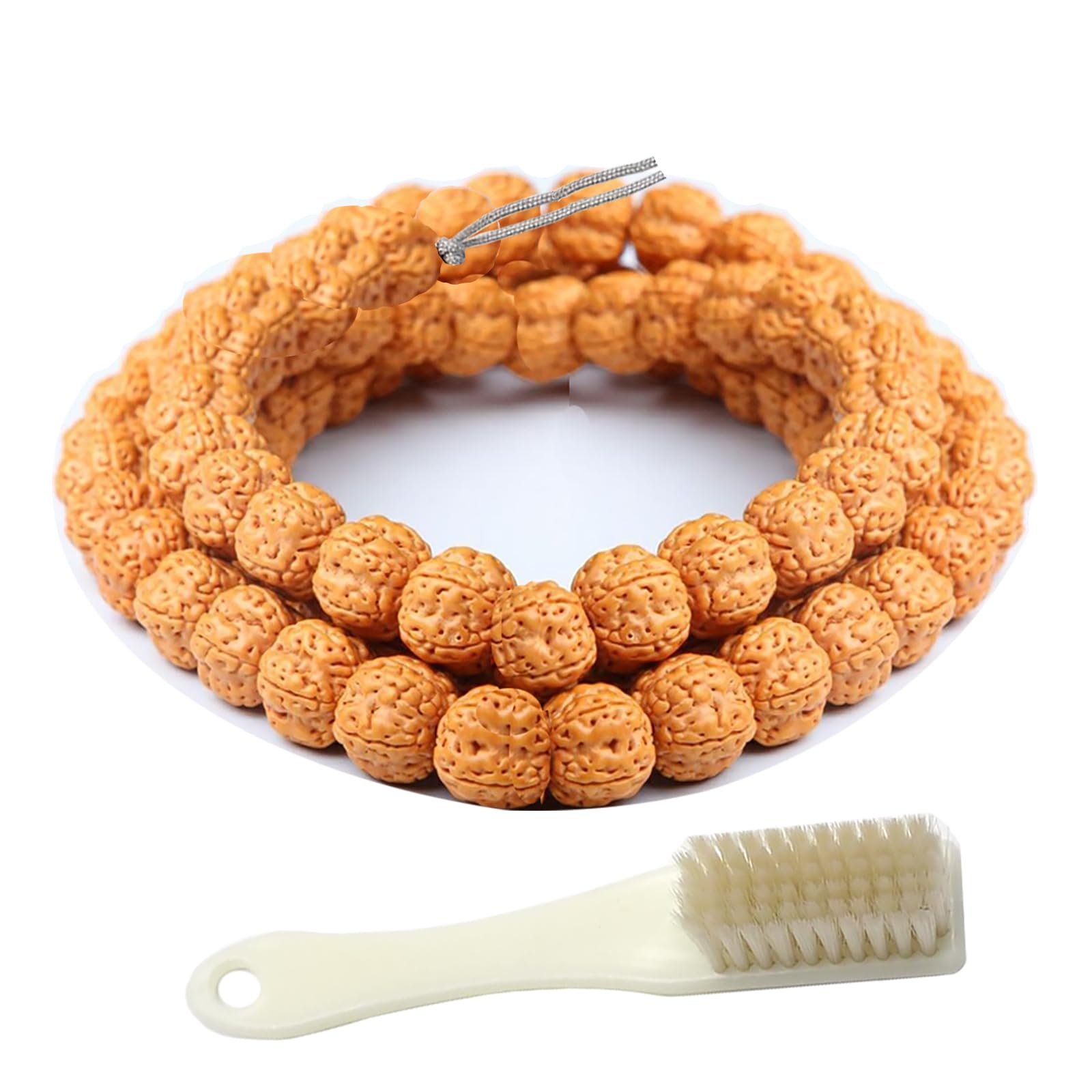 HyoquilexRudraksha Japa Mala Prayer Yoga Meditation Blessing Buddhist Beads Necklace Bracelet