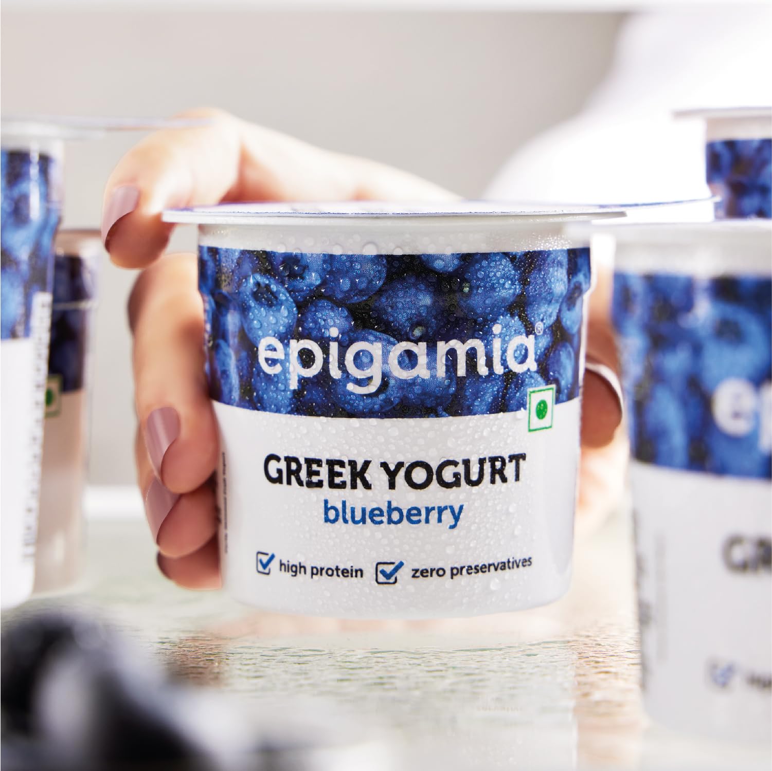 Epigamia Blueberry Greek Yogurt, 85g | Real Fruits, Zero preservatives | High Protein | Low Fat-image-40