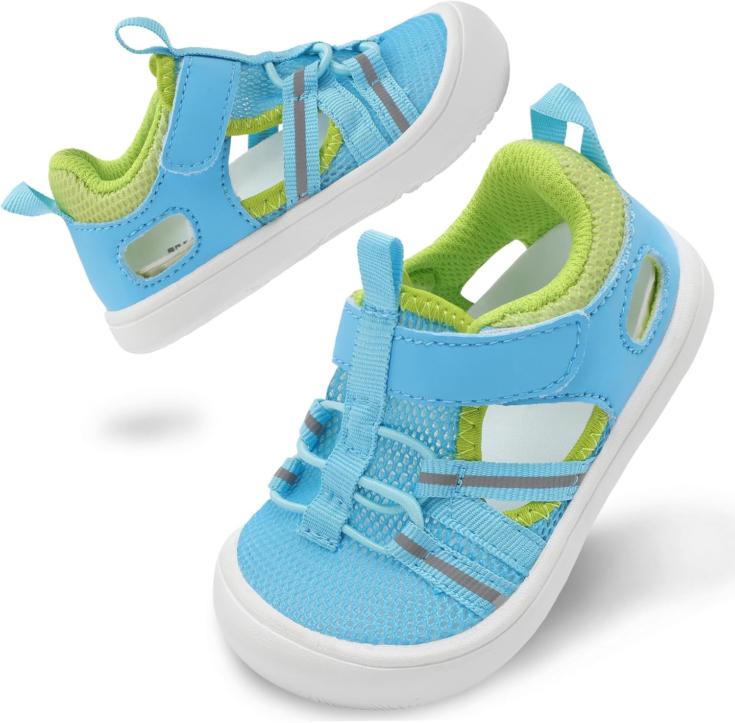 BARERUN Baby Boys Girls Water Sport Shoes Quick Dry Mesh First Walker Sandals Lightweight Non-Slip Toddler Barefoot Walking Sneakers for Beach Swim Pool Summer Play