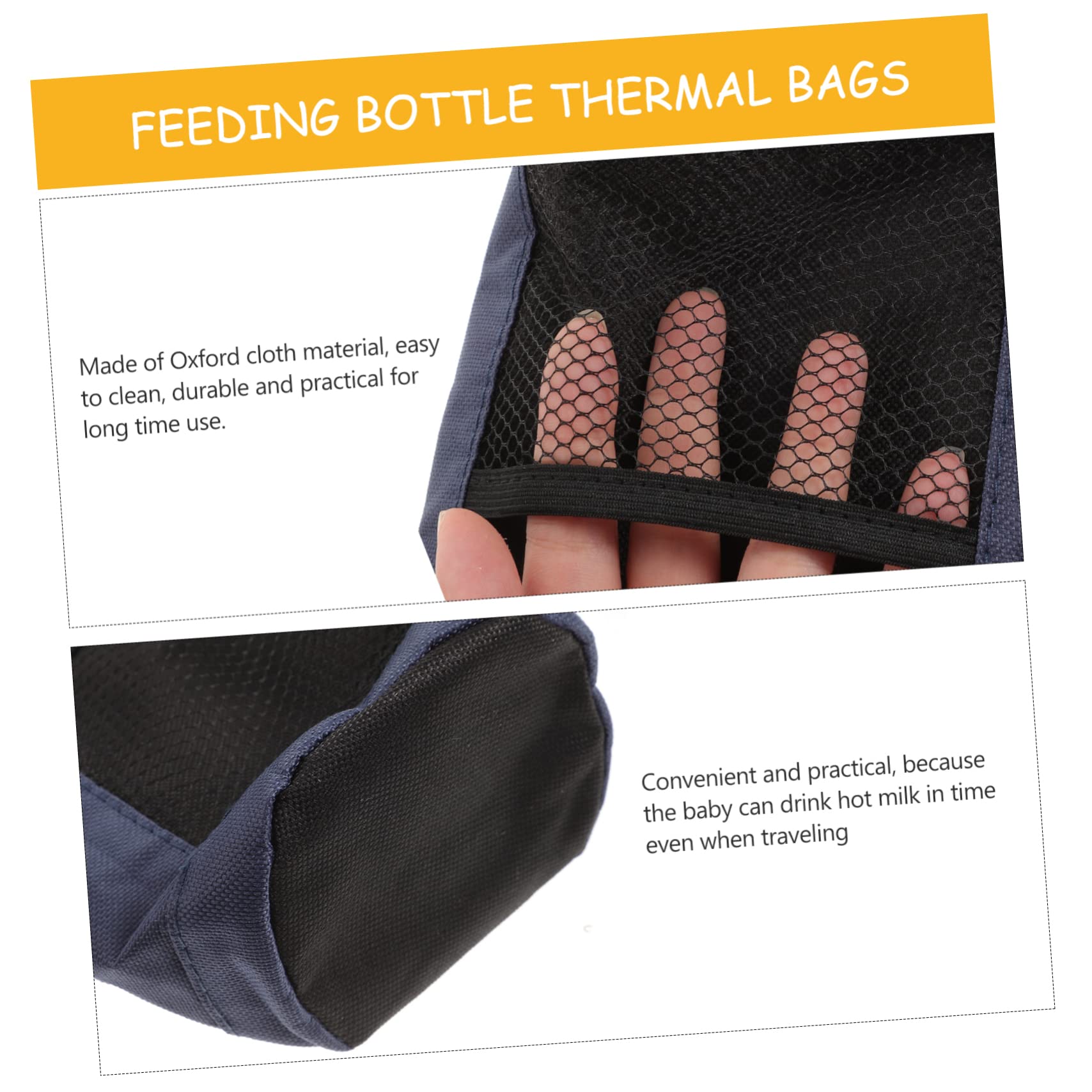 2 Bolsas Térmicas para Biberones, Bolsas Aislantes para Conservar la Leche, Ideales para Viajes y Excursiones, Forro Interior y Diseño Colgante