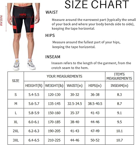 Miniatura 6 de Men's Cycling Shorts Padded Biking Cycle Clothes Bike Riding Pants Bicycle Mountain Bike Wear UPF 50+