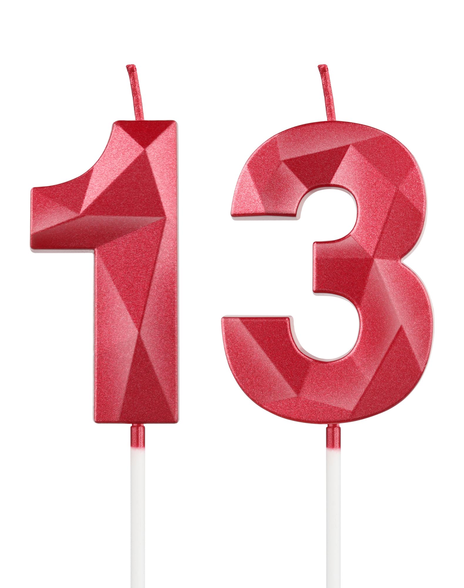 Royal Blue 13th Birthday Candles, 3D Number 13 Candle for Cake, Boy Girl 13th Birthday Decorations,Sapphire Candle Topper Blue Cake Decorations for Birthday Party Wedding Anniversary Supplies — view 328
