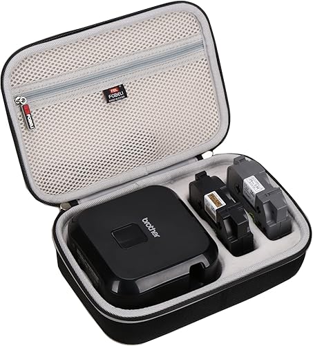 FBLFOBELI Estuche rígido de almacenamiento para Brother P-Touch Cube Plus PT-P710BT estuche de viaje inalámbrico para etiquetadoras