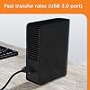 WD 16TB Elements External Hard Drive, Desktop HDD storage, USB 3.0 compatible, Fast Transfer rates, Easy add on storage for all your pictures, videos, music and documents, Black