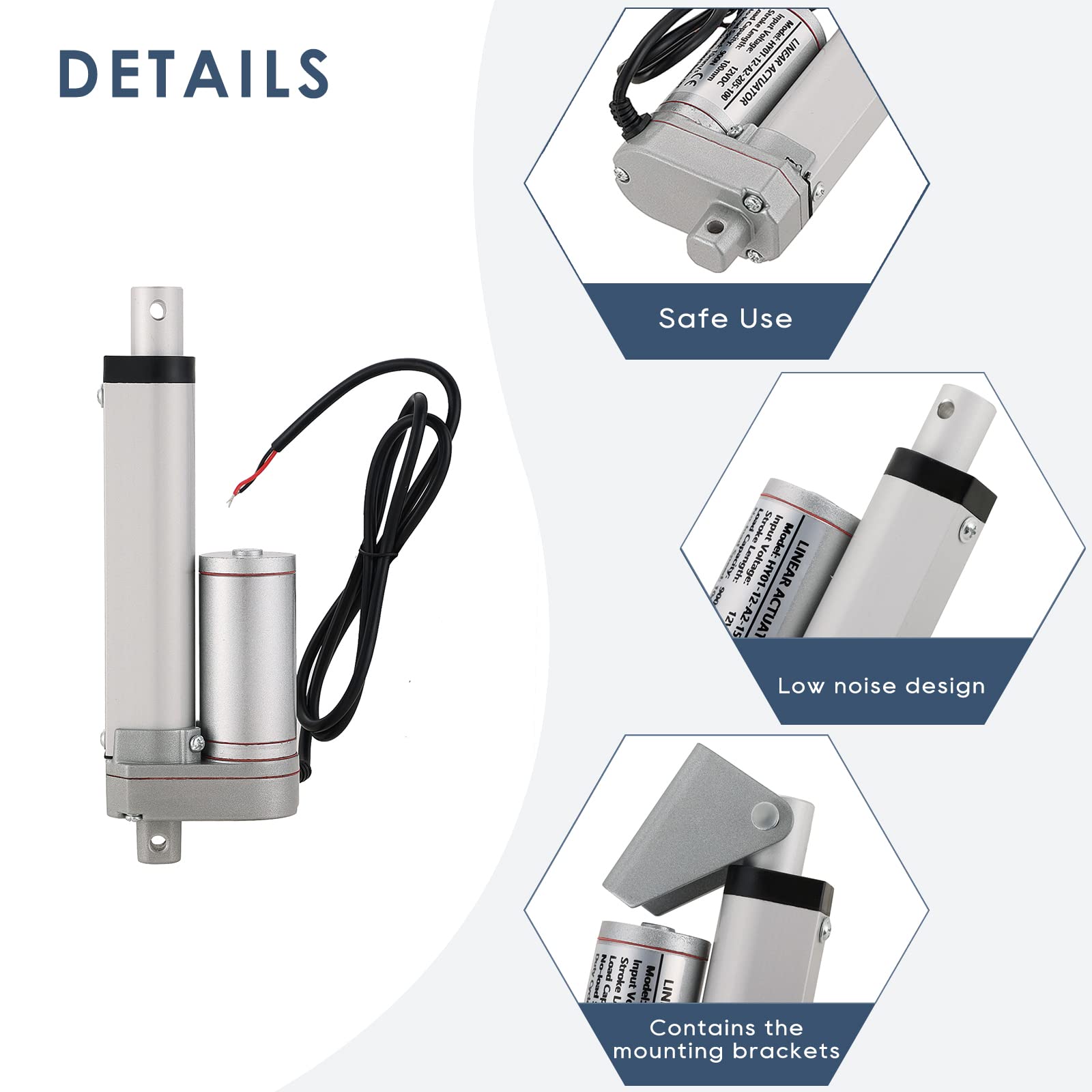 Snapklik.com : MYFULLY Electric Stroke Linear Actuator DC 12V Heavy ...