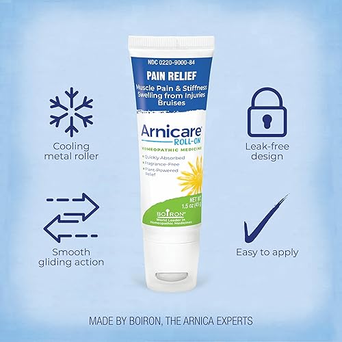 Miniatura 4 de Boiron Arnicare Roll-On para aliviar el dolor en las articulaciones, el dolor muscular, el dolor muscular y la hinchazón de moretones o lesiones,