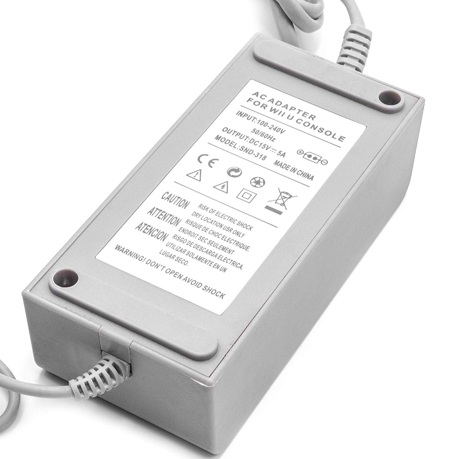 Link-e - Alimentatore Caricabatterie Compatibile con la Console Nintendo Wii-U