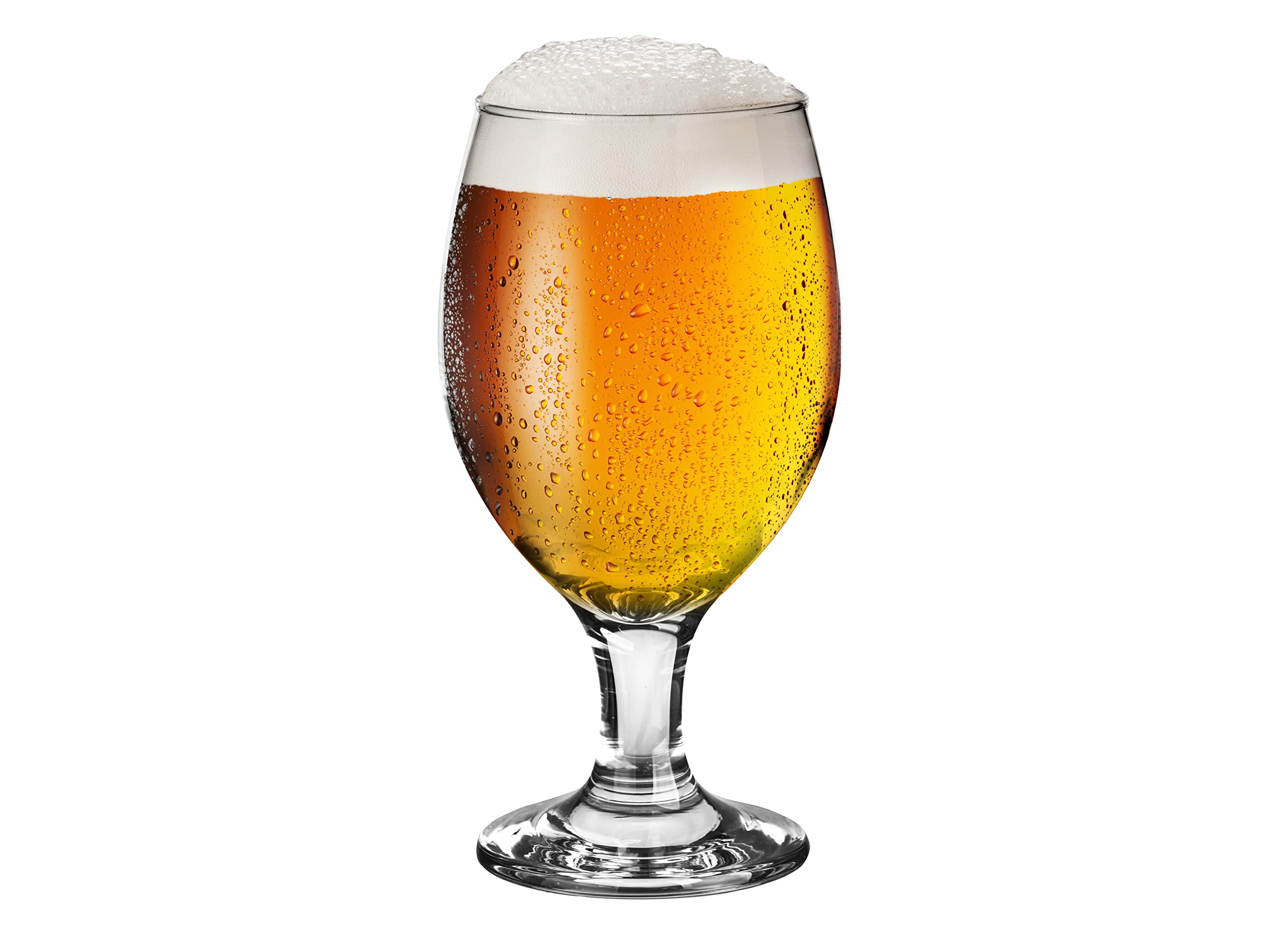 Glasmark Krosno Zestaw Szklanek Do Piwa 0,36 Litra, Kufle, Kieliszki, Pokal, Szklanka Do Picia Koktajli, Napojów 6 x 360 ML