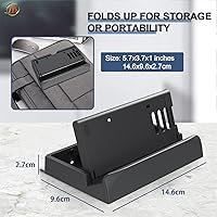 Vista 7 de TUVOWAK Base de soporte para cubierta de vapor 2021 ángulo de 3 niveles ajustable antideslizante ajustable plegable soporte compatible con soporte