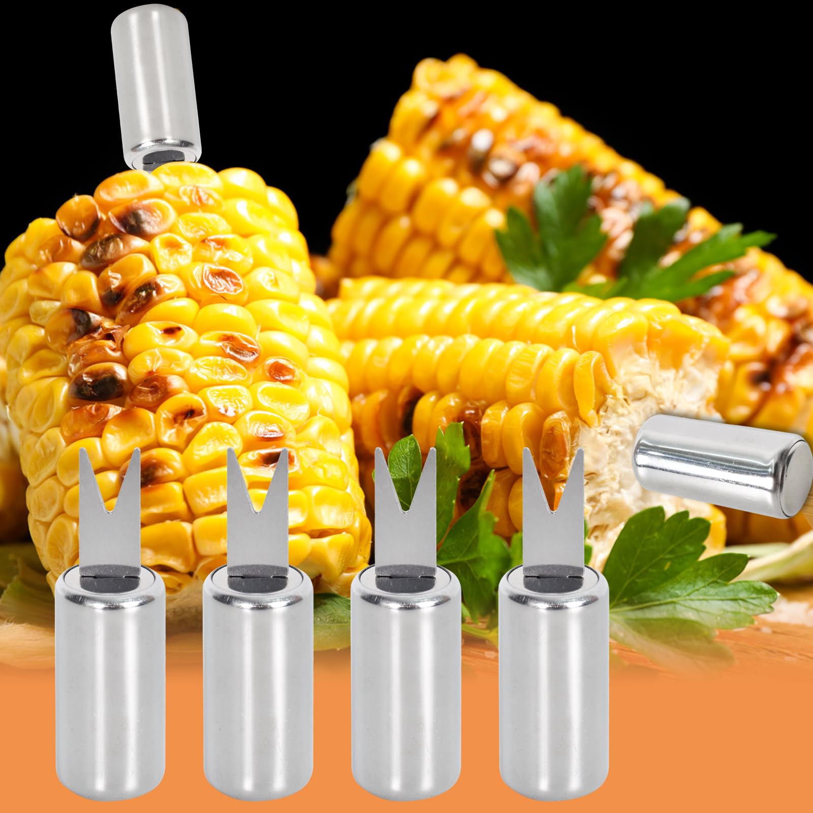 Pinchos Para Mazorcas De Maiz 8 Piezas Soporte Para Mazorcas De Maíz, Acero Inoxidable, Mazorca De Maiz, Portátiles Y Reutilizables, Corn On The Cob Holder, Ideal Para Barbacoas, Camping, Picnic