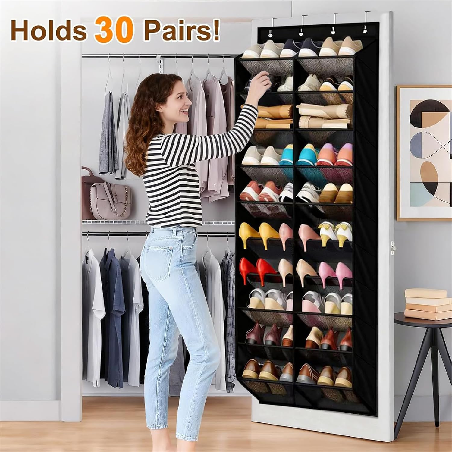 10 Section 20 Compartment Hanging Garment Storage Perfect for Optimizing Closet Area Dormitory Storage Bag