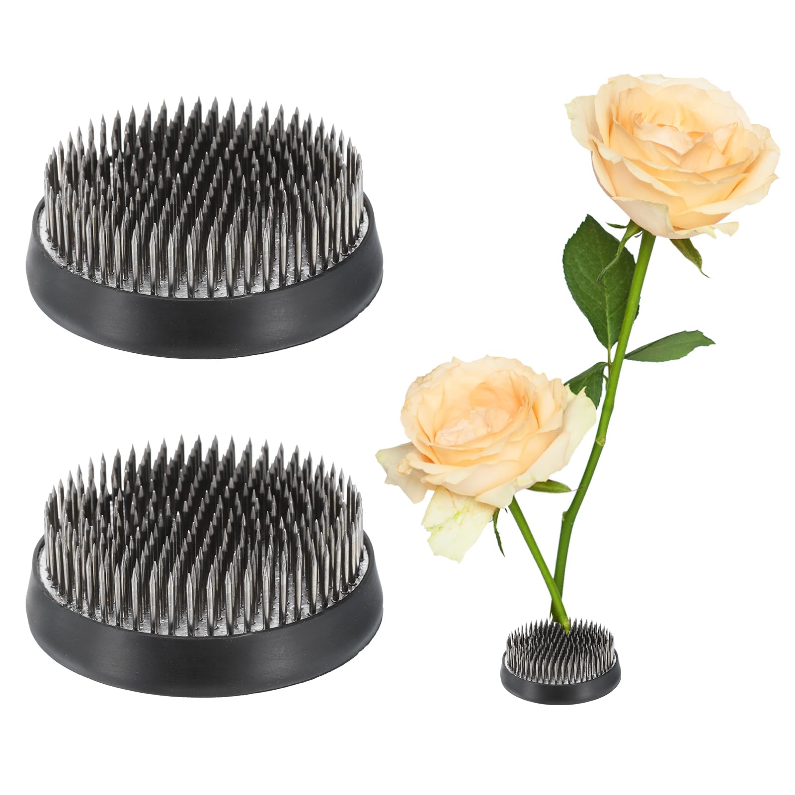 Amazon.com: uxcell 2pcs Flower Frog, Round Stainless Floral Frogs