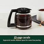 Cuisinart DCC-1200P1 Brew Central 12-Cup Cafetière programmable, Carafe, Chrome brossé