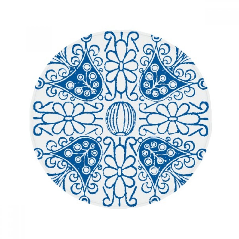 Tapis de bain rond anti-slip Talavera multicolor 50x50cm pour salon