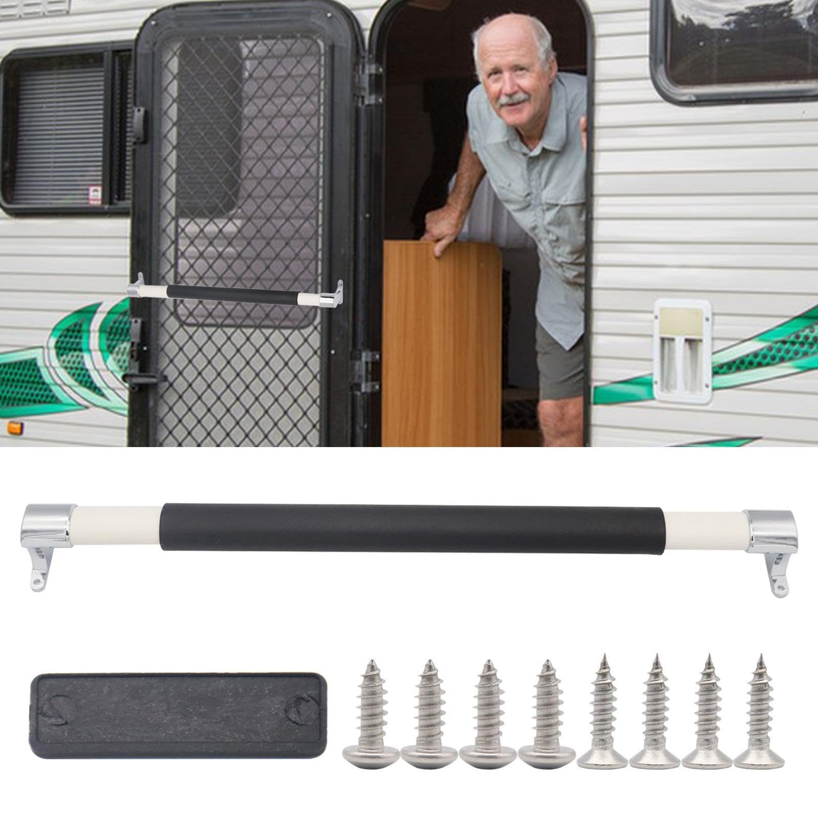 Poignée pour porte moustiquaire de camping-car, support réglable