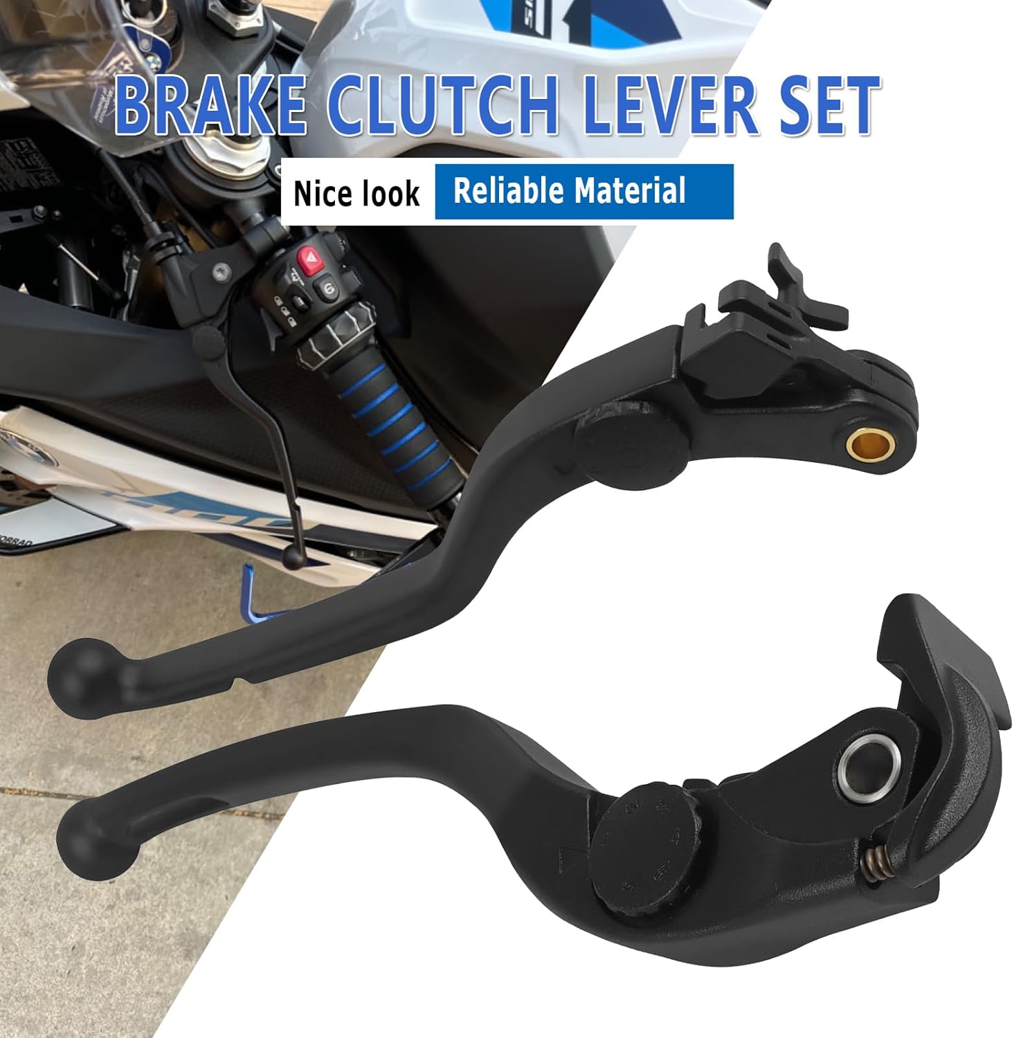 HAONEL Brake Clutch Lever Sets CNC Aluminum Compatible with BMW S1000RR S1000 RR 2019-2023 M1000RR M 1000 RR 2021-2023 Motorcycle Aftermarket Parts Accessories