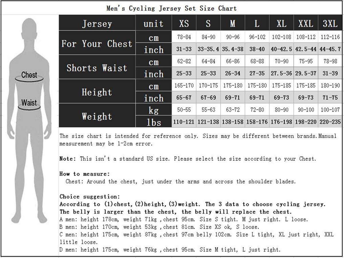 Cycling Jersey Men Bike Jersey Road Cycle Tops Summer Mountain MTB Bicycle Clothing Short Sleeve T-Shirts Sports Racing Blouse Riding wear Breathable Size L