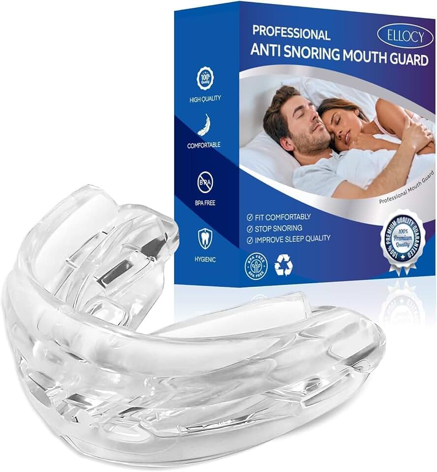 Anti Snoring Devices Mouth Guard: Snore Guard Anti-snoring Device - Snoring Solution- No Moldable and Easy to Fit 2 Pack (1 Count (Pack of 1))