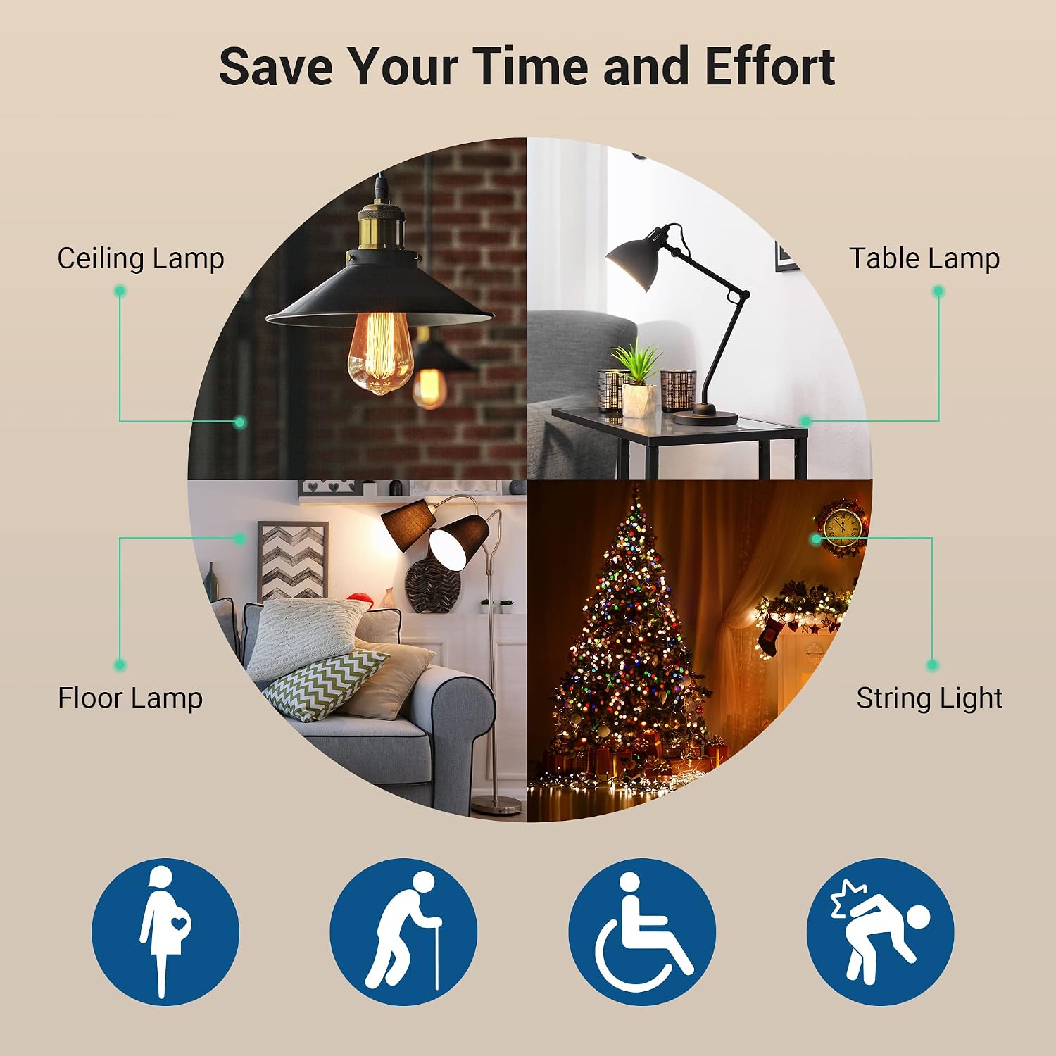 DEWENWILS Wireless Remote Wall Switch and Outlet, Plug in Remote Control Outlet Light Switch, No Wiring, Expandable, 100ft RF Range, ETL Listed (2 Switches and 1 Receiver)