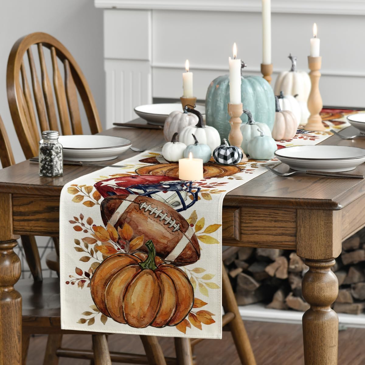 Artoid Mode 210 GSM Fall Table Runner Home Party Decor 13x72 Inch