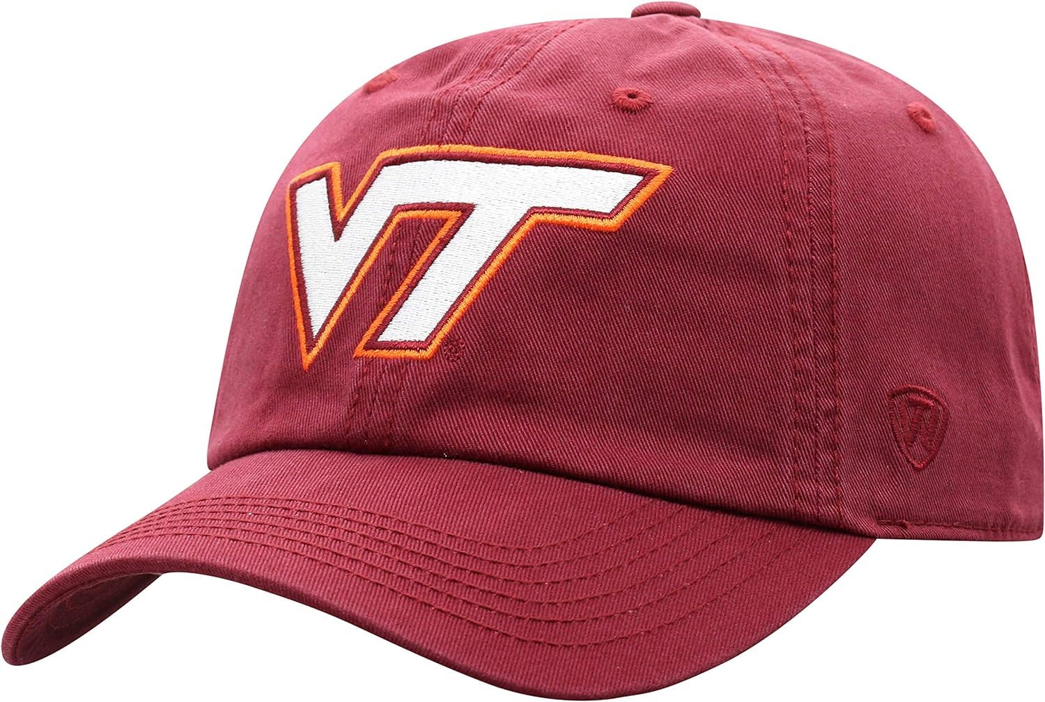Pro Sport Collegiate Hats - Fitted Caps Adjustable Hats and Snapbacks Available, Virginia Tch Icon, One size — image 1