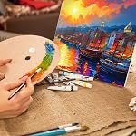 10 Packs Canvas for Painting, Blank Canvas Panels Board, Cotton Painting Panels for Acrylic, Oil Painting, Professional Artist(20x20cm)