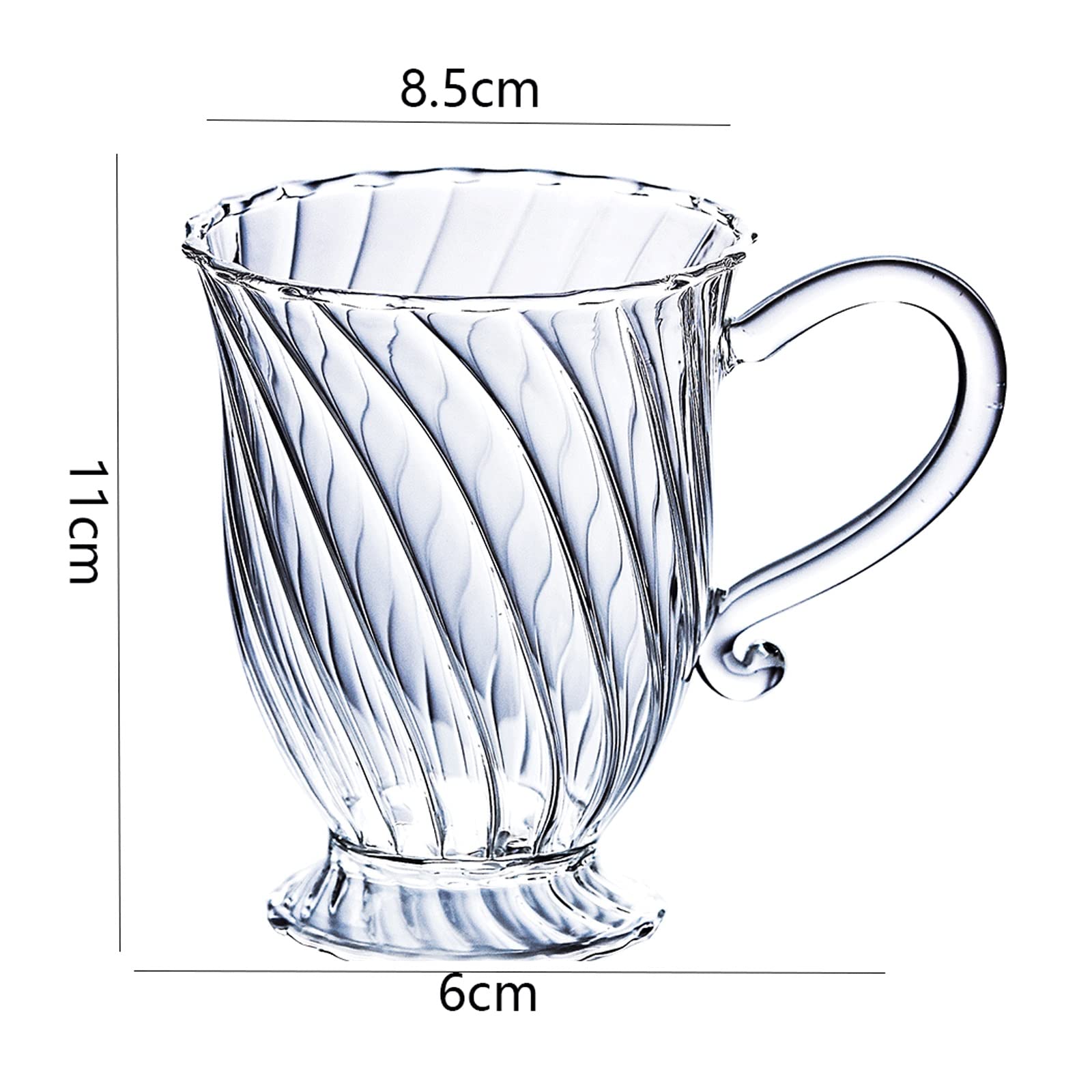 Keramik-Kaffeetasse, Glastassen, doppelwandige Tassen, Trinkgläser mit Griff, Heißgetränke-Teetassen