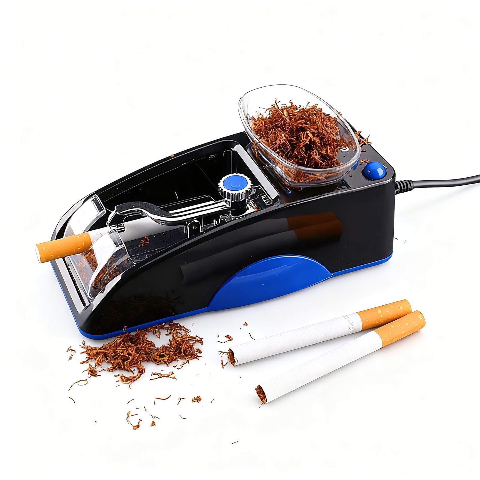 RNTCLAWCT Electric Cigarette Tobacco Rolling Automatic Roller Maker Mini Machine, Men's Father's Best Present