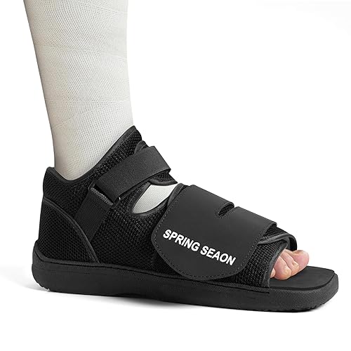 SPRING SEAON Medical Walking Boot, Lightweight Post-Op Shoes with Reinforced-Stitched