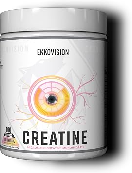 Ekkovision Creatine Monohydrate Powder, Pink Lemonade, 100 Servings