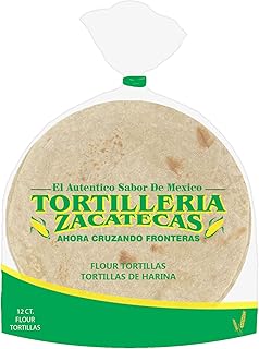 Tortilleria Zacatecas Authentic Flour Tortillas, 7 inch, (2-Pack, 12ct.)