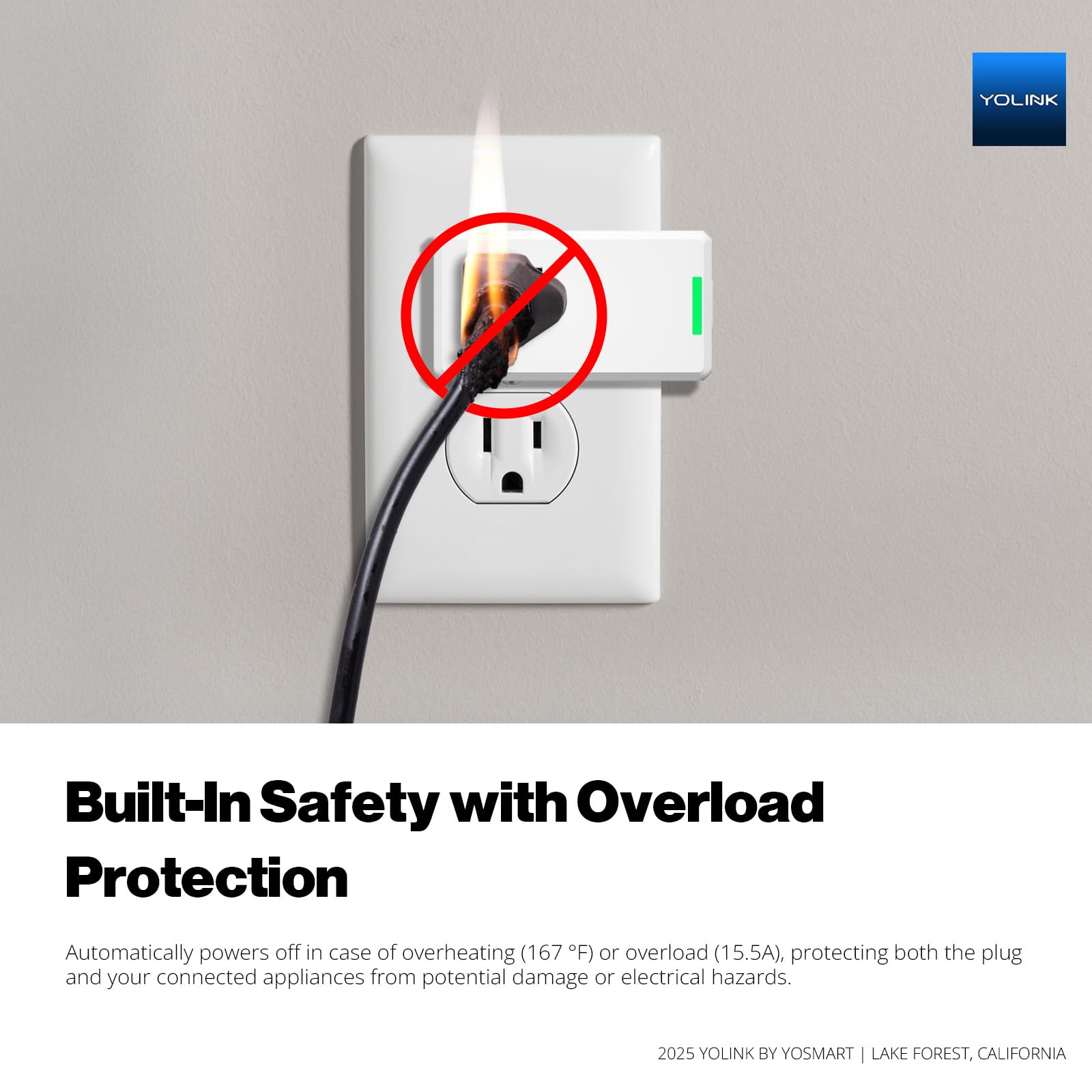 YoLink Smart Energy Plug 15A 1 4 Mile LoRa Range High-Power Devices with Cycle Schedule Real-Time Energy Monitoring — view 7