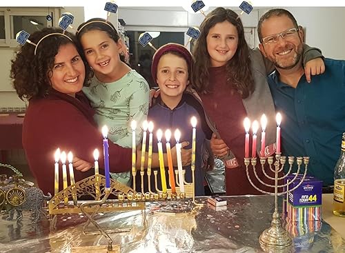 Miniatura 10 de GLBCC Diadema de Hanukkah para mujer, diadema de Janucá con estrella de David Dreidel, accesorios para el festival judío de Hanukkah