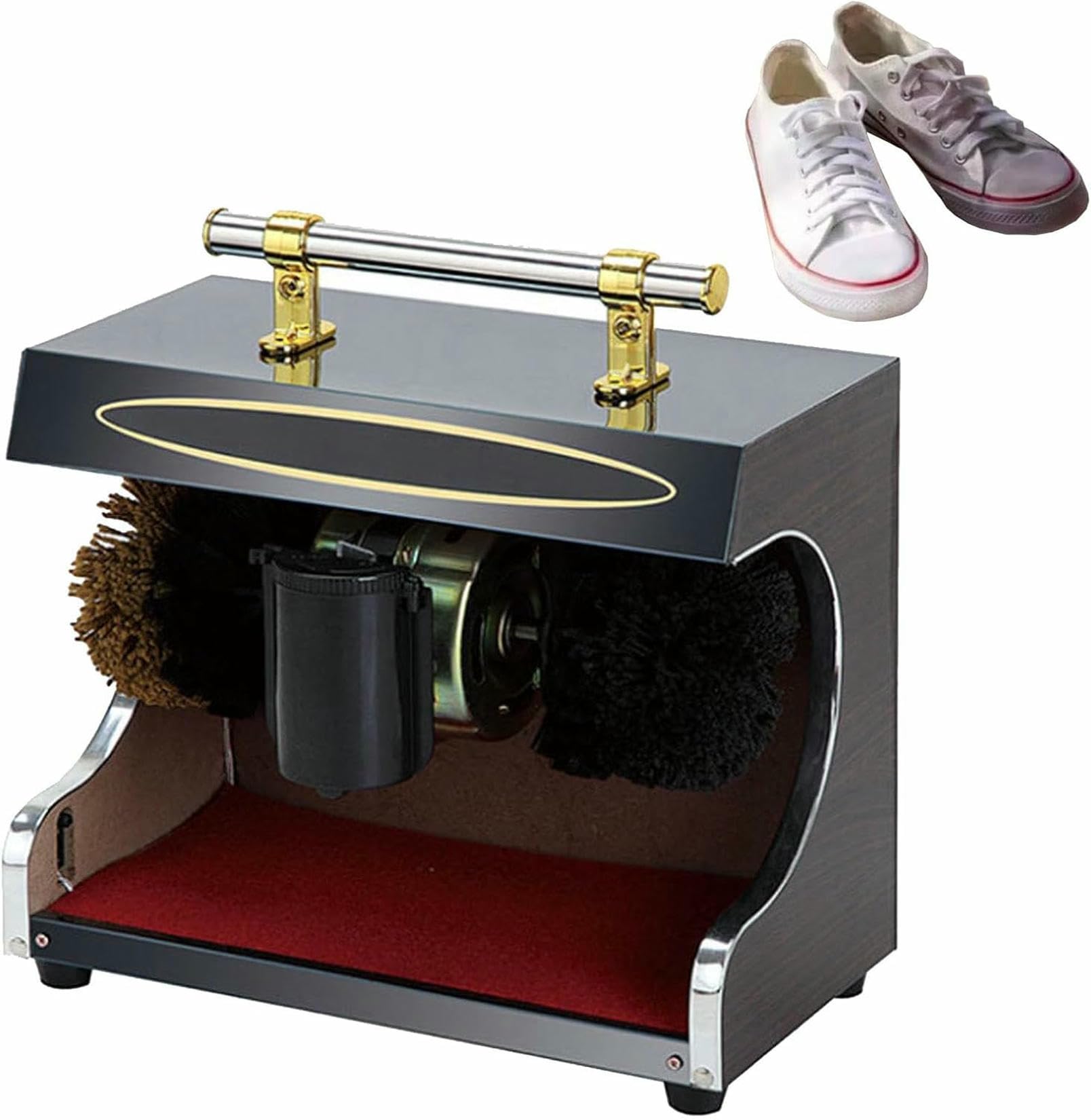 Cireuse à chaussures électrique à double brosse pour un entretien rapide
