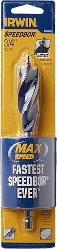 Vista 31 de IRWIN SPEEDBOR 3041015 - Broca para madera con tres flautas, 7/16 pulgadas, color negro