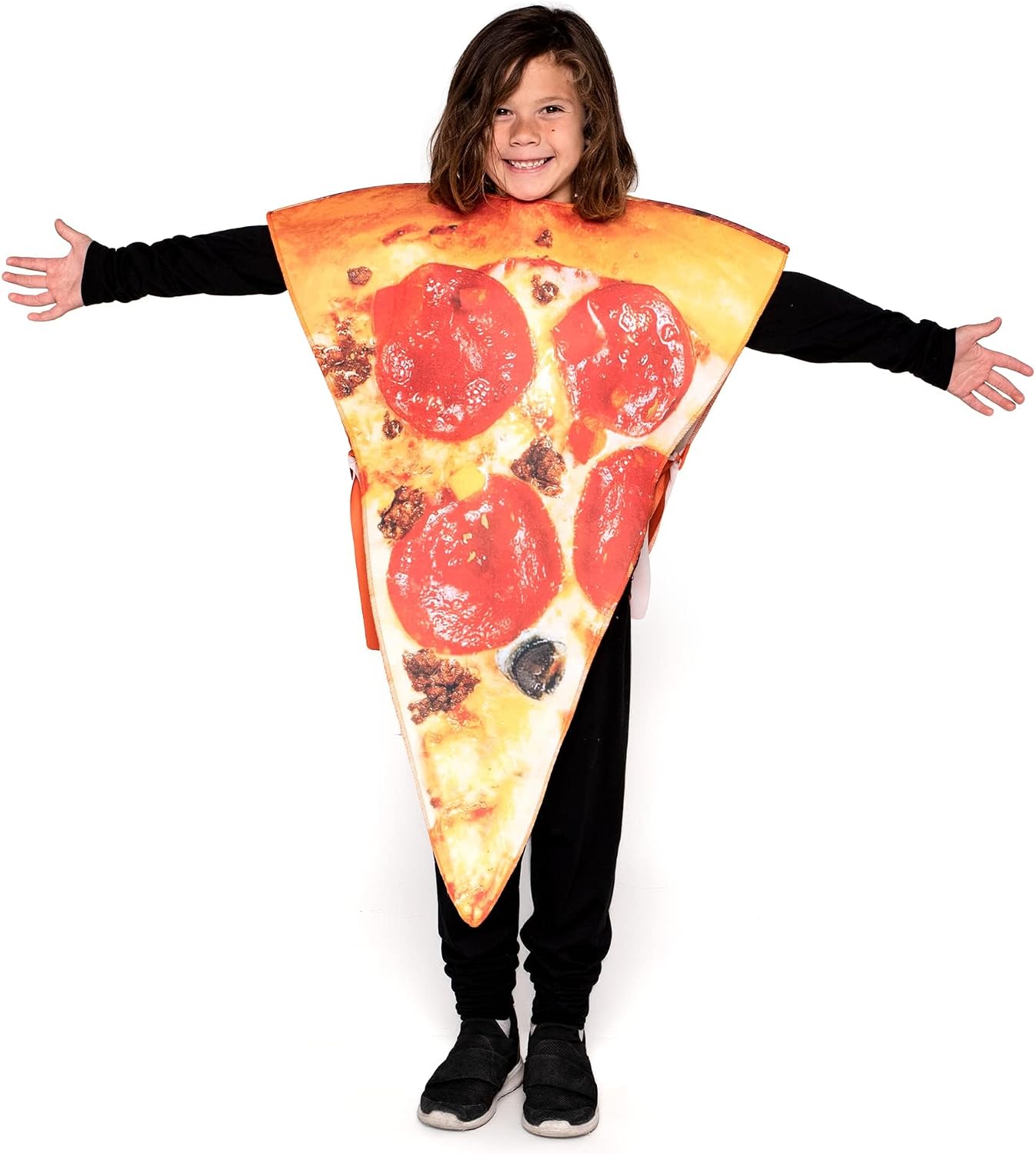 Spooktacular Creations Halloween Pizza Costume Kids, Slice Food Costume for Toddler Child Teens Halloween Food DressUp Party