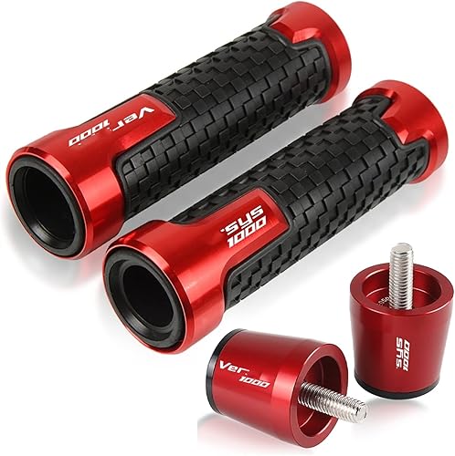 Miniatura 9 de Para Kawasaki para VERSYS 1000 2015-2022 motocicleta antideslizante manillar de goma de mano extremos de barra tapón de tapa de 78 pulgadas, 0.866in
