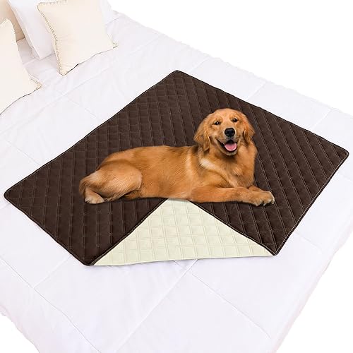 Miniatura 186 de Smiry Funda impermeable para cama de mascota, suave y lavable, para cama, sofá, reversible, perros pequeños, medianos, grandes, gatos, diseño