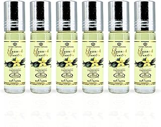 Al-Rehab Spanish Vanilla Perfume Oil 6ML (0.2 Oz) (BOX OF 6) - Arabian Perfume Oils For Women - Long Lasting Concentrated Perfume Oil - A Luxurious Soft & Sweet Women's Fragrance For An Elegant Touch