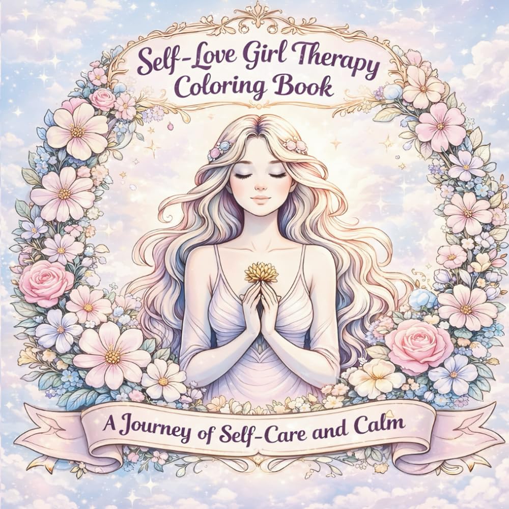 Self-Love Girl Therapy Coloring Book: A Journey of Self-Care and Calm: A Therapeutic Coloring Book for Healing, Relaxation, and Emotional Balance