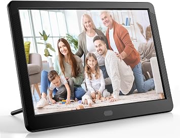 Digital Picture Frame 8 Inch Smart Digital Photo Frame with Remote Control, IPS Screen, Easy Setup, Share Photos & Videos, 32GB SD Card Included, Wall Mountable for Home Decor