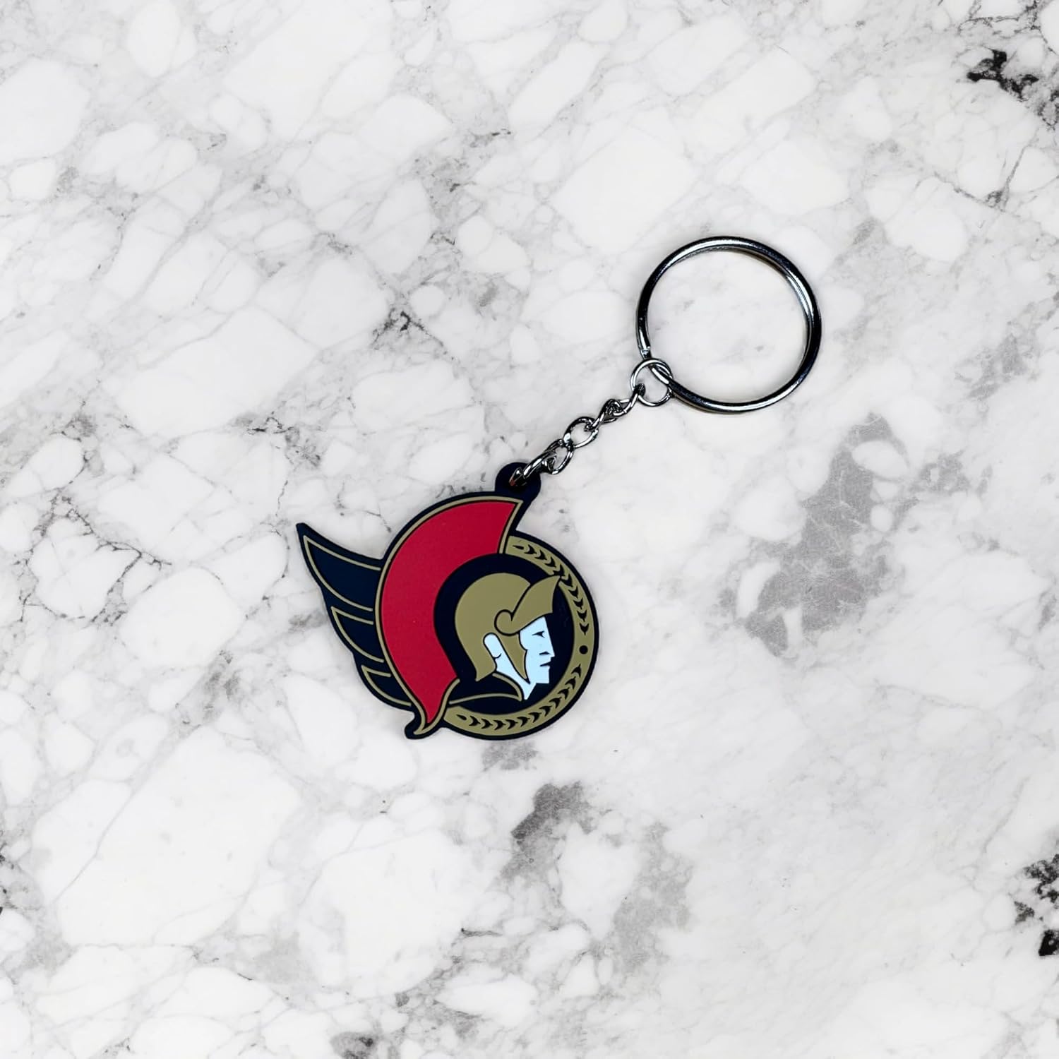 Desert Cactus Ottawa Senators PVC Keychain NHL National Hockey League Bag Tag, Backpack, Car, Gift, Souvenir, Key Ring (PVC)