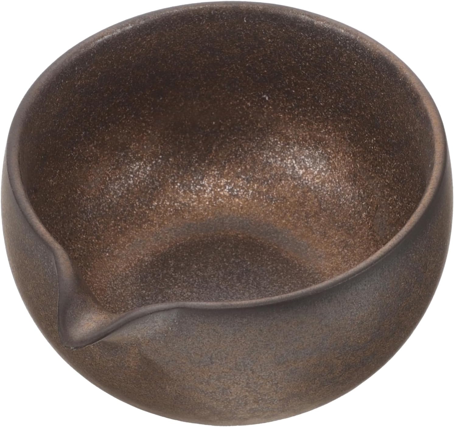 Hemobllo Japanese Style Ceramic Matcha Tea Bowl with Spout for Traditional Tea Ceremony Precise Pouring Temperature Retention Use Cup