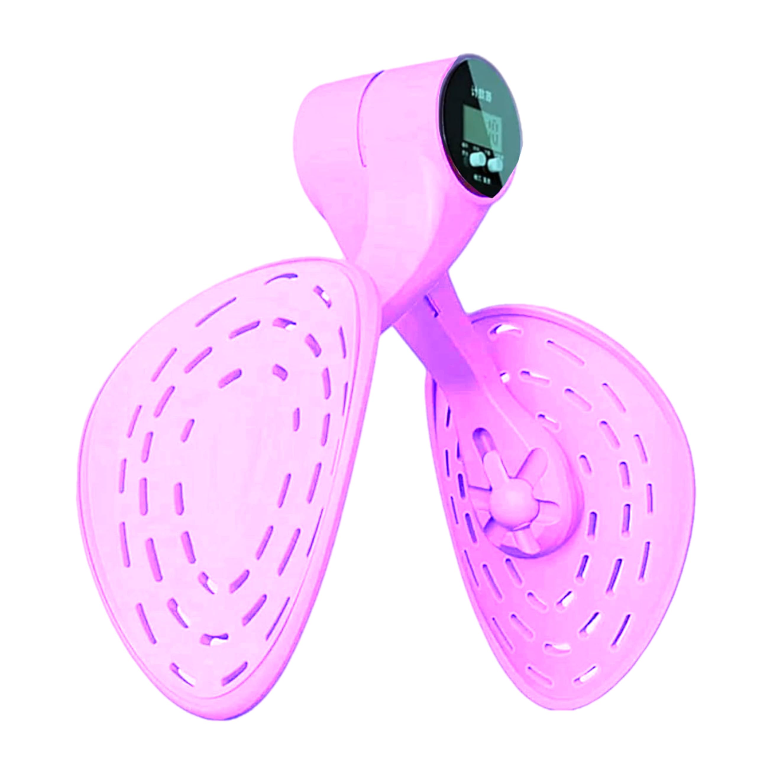 eBoutik โ Fitness Thigh Trainer & Pelvic Floor Exerciser โ Inner & Outer Leg, Glutes & Buttocks Workout Equipment โ Kegel Muscle Trainer with Counter โ Home & Gym Fitness Tool For Valentines (pink)