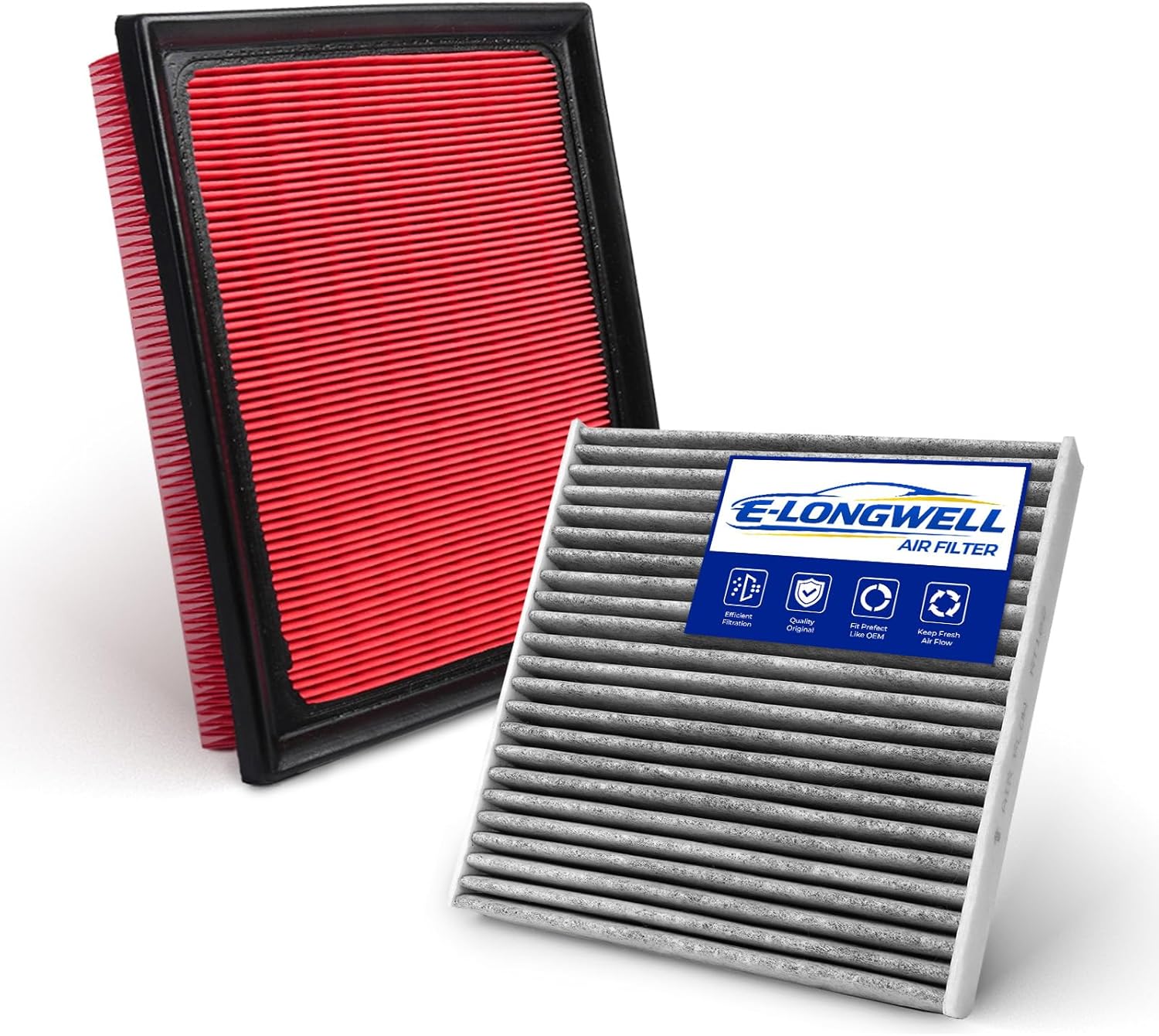 Cabin Engine Air Filter Kit for Prius (2010-2015 1.8L), Prius Plug-In (2012-2015 1.8L), Prius V (2012-2018 1.8L)