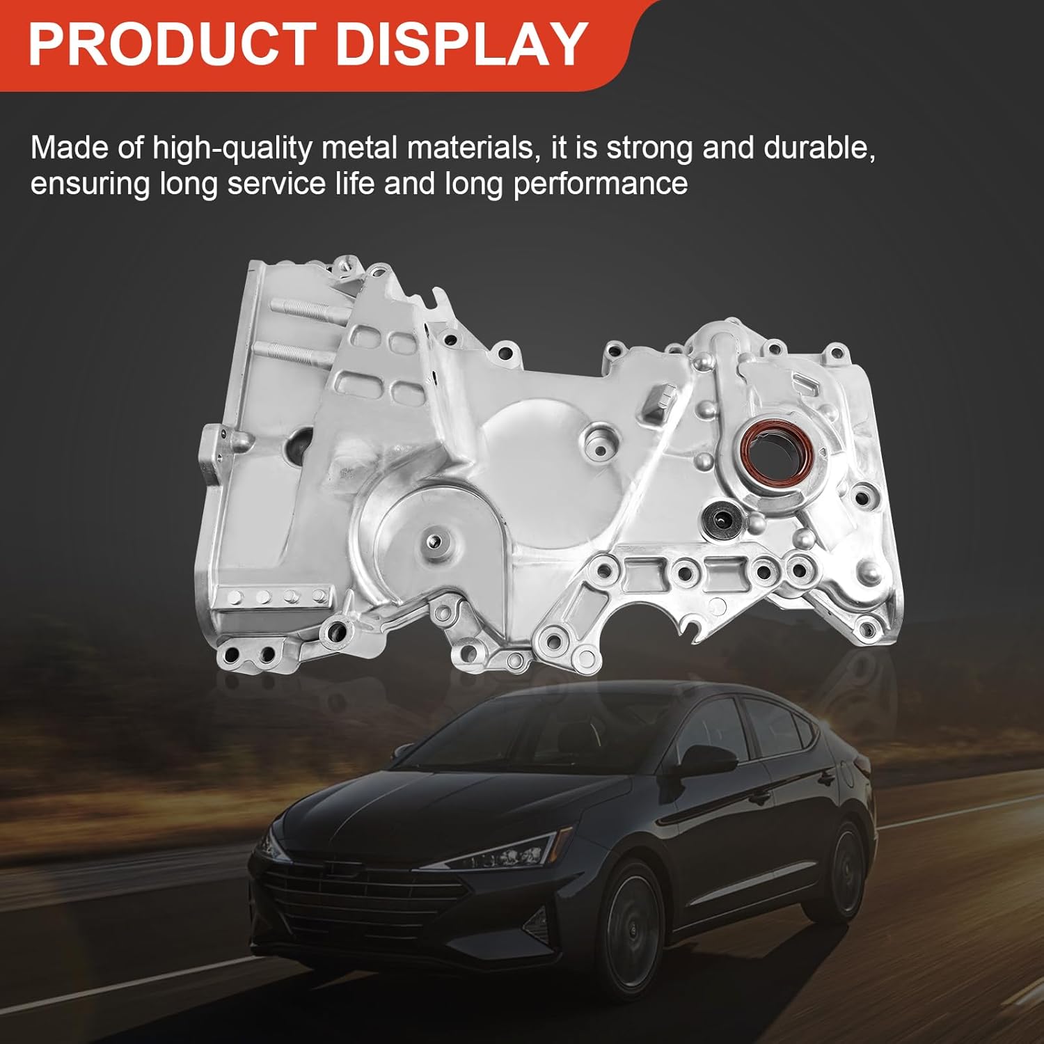 Timing Chain Oil Pump Cover for Hyundai Tucson 2014-2021 2.0L,Elantra 2012-2013 1.8L,Kia Soul 2012-2019 2.0L, Kia Forte 2014-2018 2.0L,Kia Forte5 2014-2018 2.0L,Replaces 21350-2E030 M580
