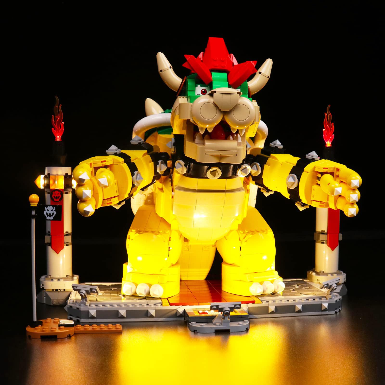 LED Lighting Kit for Lego 71411 - for The Mighty Bowser Model DIY Custom Lights (Model Not Included)