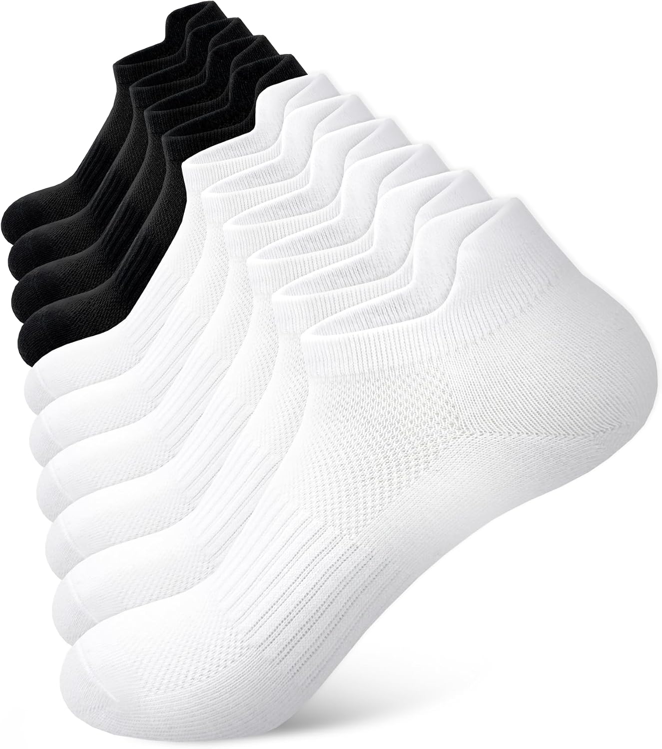 SIXDAYSOX Ankle Socks Womens Thin Breathable No Show Low Cut Cotton Socks 5 Pairs