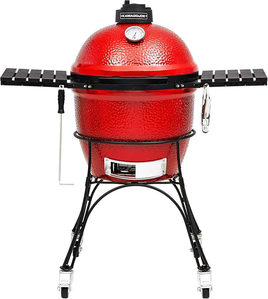 KamadoJoe KJ23RH Classic I 18 inch Charcoal Grill, Blaze Red