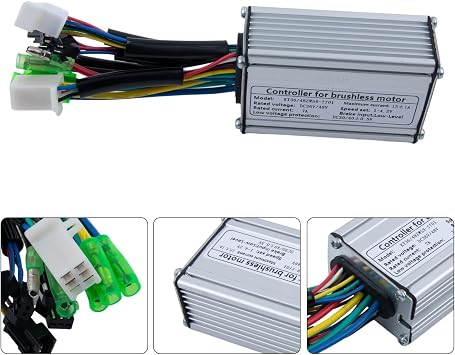 1PCS For KT15A Controller for 250W Brushless Motor Ebike Compatible with 36V 48V DC Voltage Includes Low Voltage Protection for KT Series